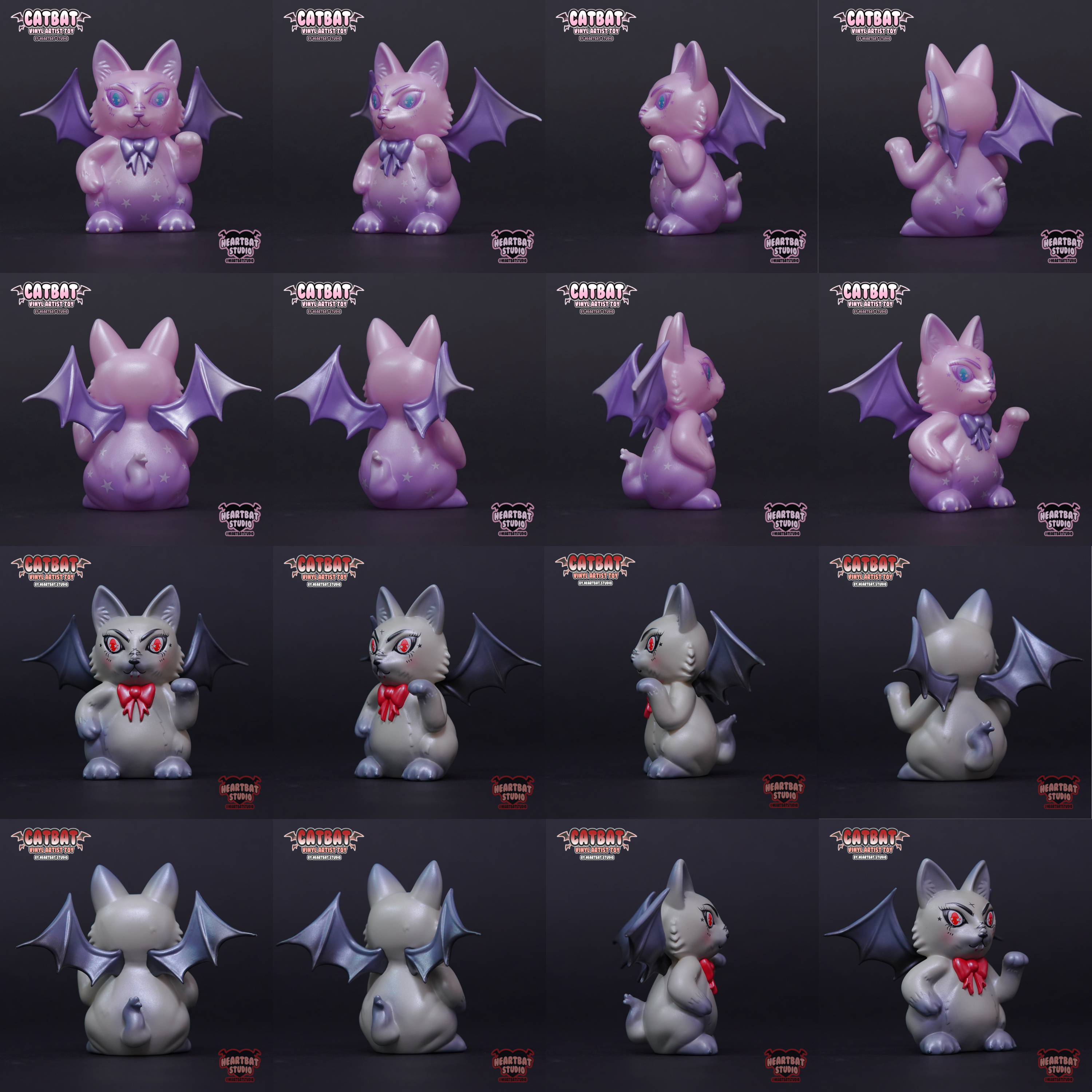 Original Catbat  Vinyl Toy by Heartbat Studio