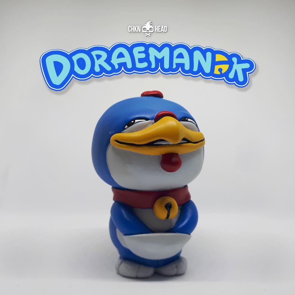 My take on the Japanese cartoon called Doraemon. I just turned him to a Chknhead. and also, what do you think he got inside his pocket? 