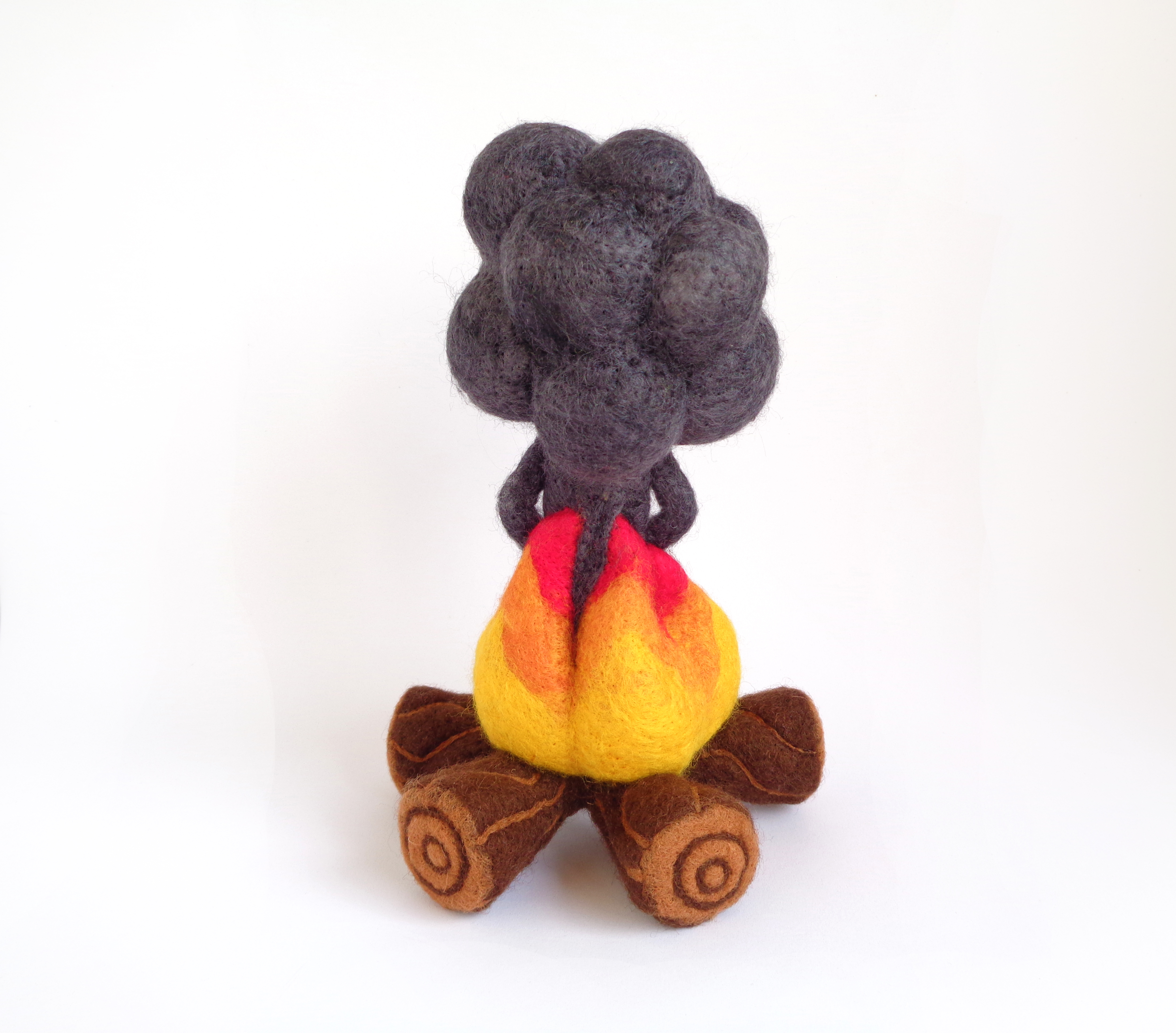 smoke cloud_droolwool_felt wool_art toy